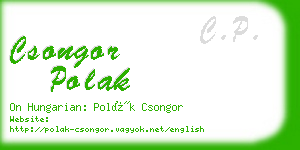 csongor polak business card